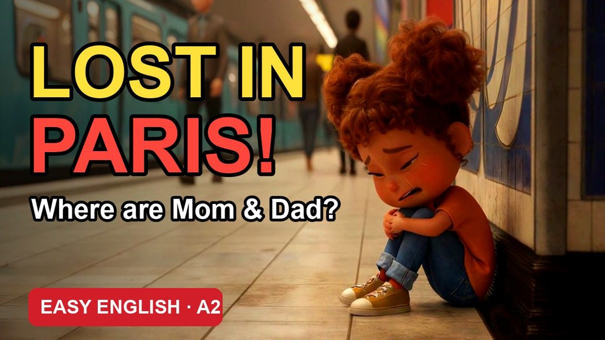 英文兒童動畫故事 Lost in Paris 封面